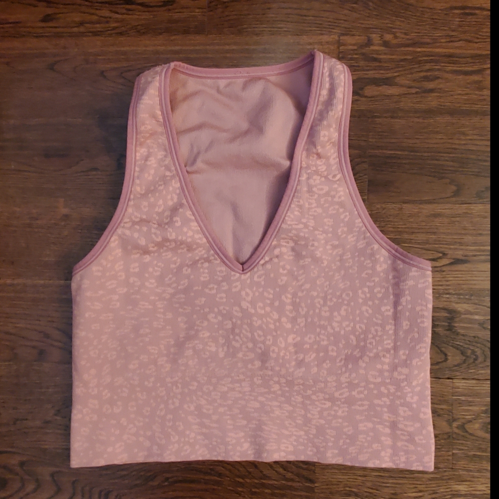 Pink Leopard Print Women's Top